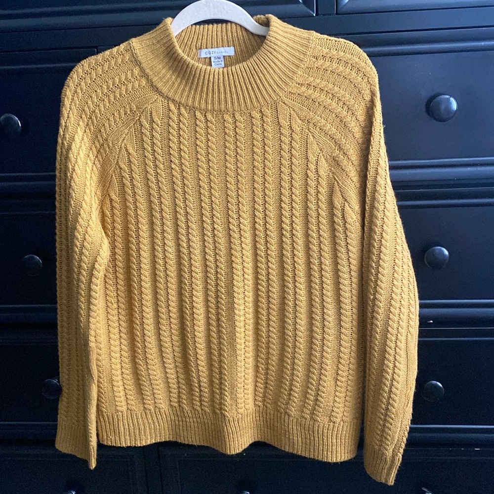 Yellow Sweater Open-back